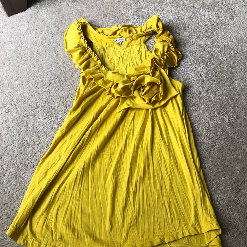 Anthropologie Yellow Top